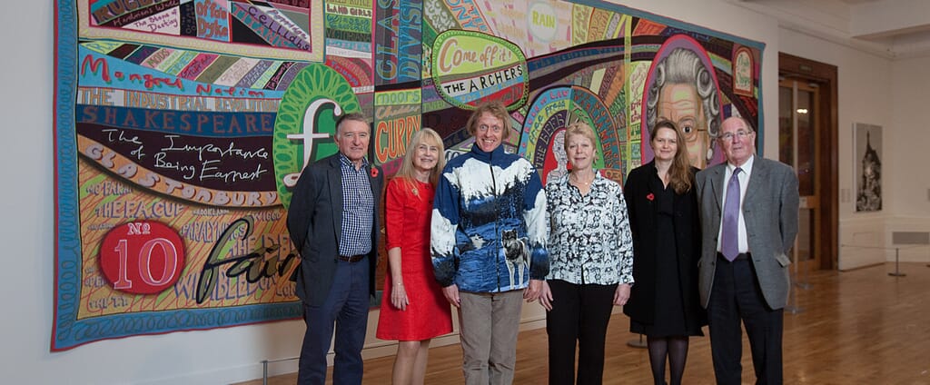 Photograph of Major work by Turner Prize-winning artist Grayson Perry at the Graves Gallery