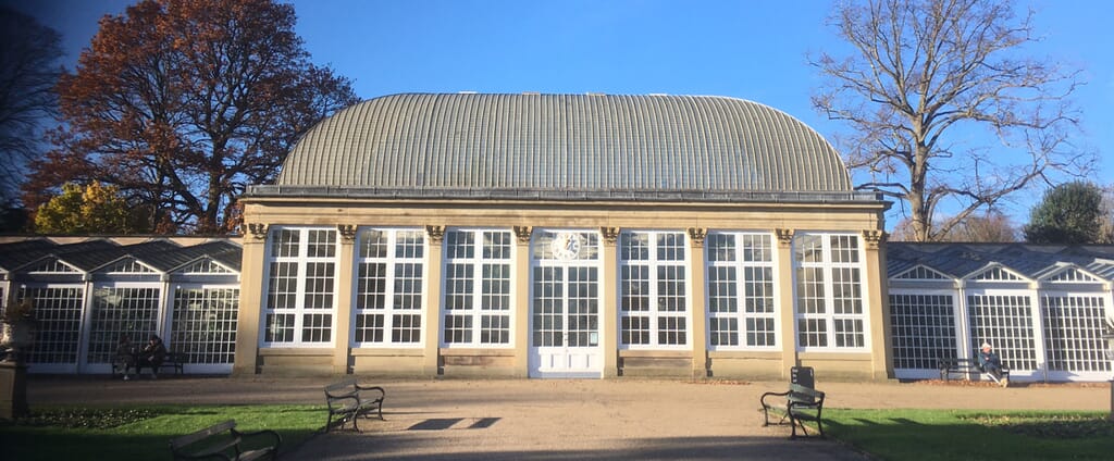 Photograph of The Botanical Gardens glass pavilions